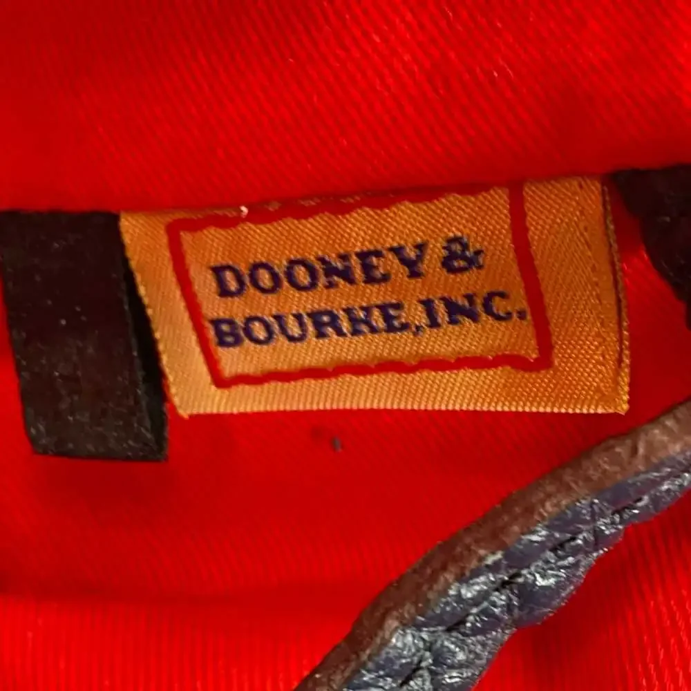 Dooney & Bourke Blue Canvas Leather Shoulder Bag | OS Regular